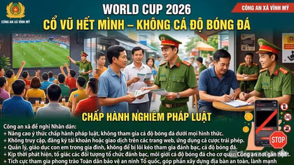 Công an Cà Mau đẩy mạnh phòng ngừa tội phạm cá độ mùa World Cup
