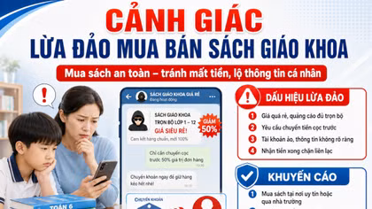Cảnh báo thủ đoạn lừa đảo bán sách giáo khoa trên mạng 