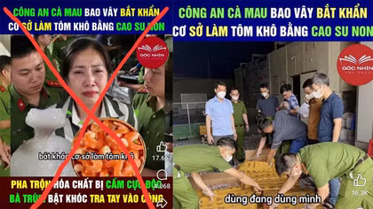 Làm rõ thông tin bịa đặt về tôm khô "cao su" ở Cà Mau
