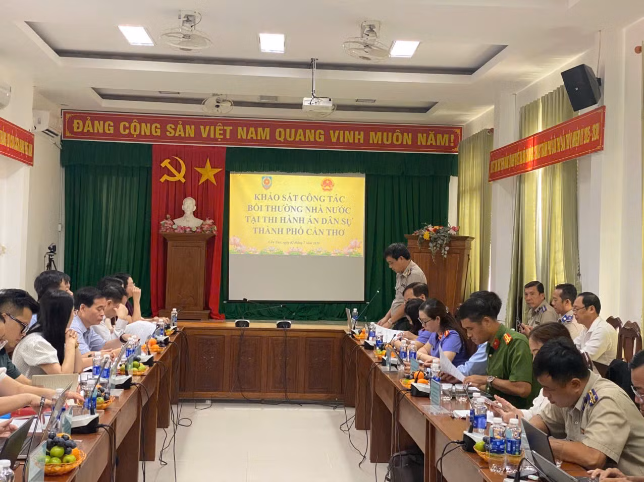 Bộ Tư pháp phối hợp với Ủy ban pháp luật và Tư pháp của Quốc hội tổ chức khảo sát thực hiện công tác bồi thường nhà nước tại TP Cần Thơ ngày 2/7/2026.