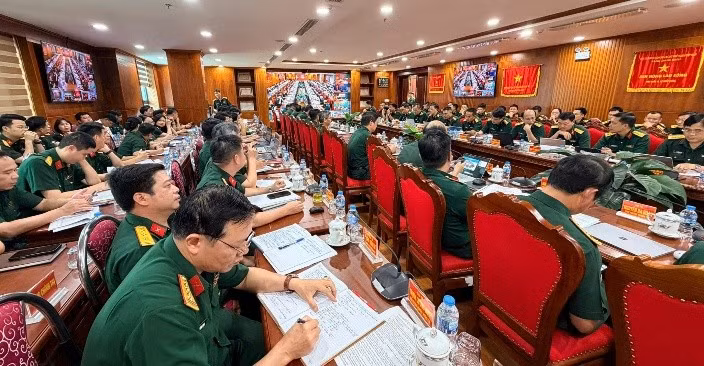 Toàn cảnh Hội nghị giao ban triển khai nhiệm vụ tháng 10 và quý 4/2026 Binh đoàn 12.