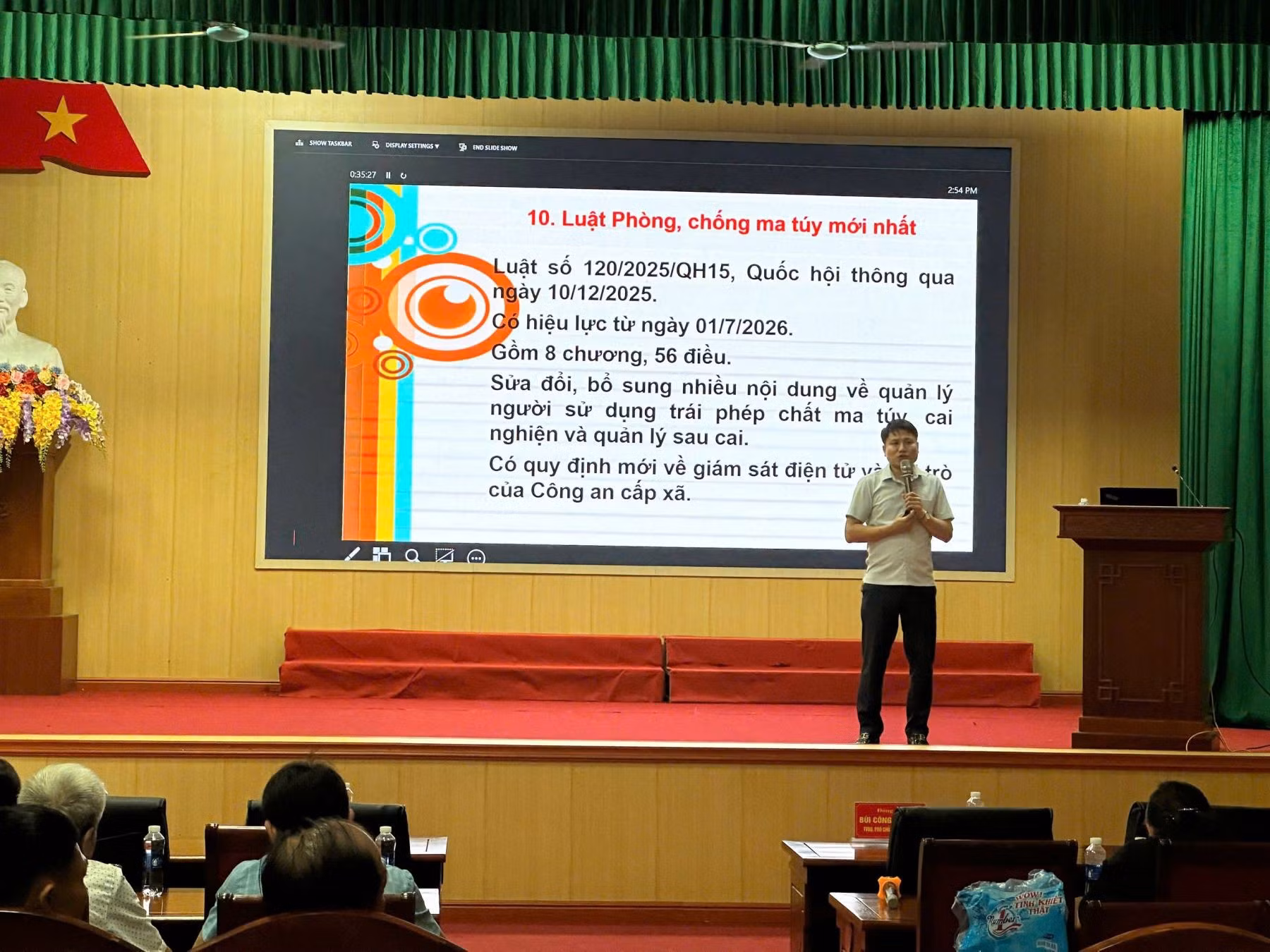 Hội nghị đã tập huấn, nâng cao hoạt động phối hợp, hỗ trợ kiến thức về trợ giúp pháp lý trong các vụ việc, vụ án có liên quan đến ma tuý.