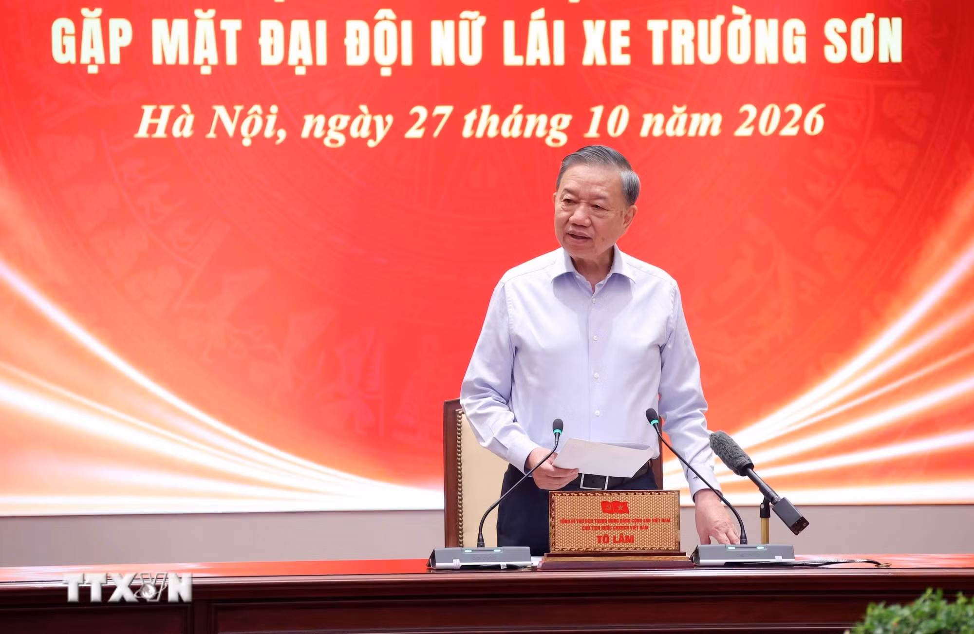 Tổng Bí thư, Chủ tịch nước Tô Lâm phát biểu. (Ảnh: Văn Điệp/TTXVN)