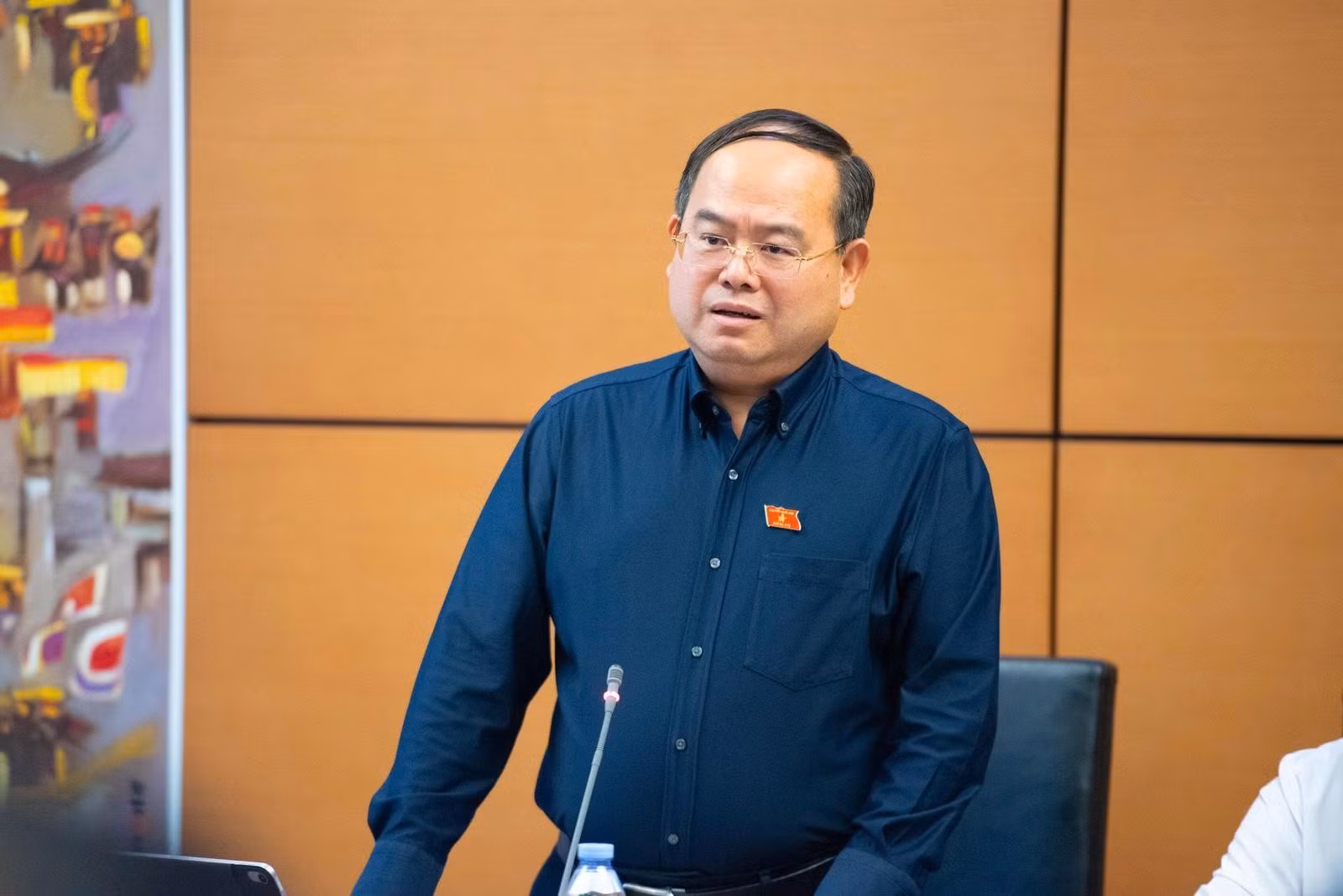 Bí thư Tỉnh ủy Quảng Ninh Quản Minh Cường phát biểu tại phiên Quốc hội thảo luận tổ, ngày 18/10/2026.