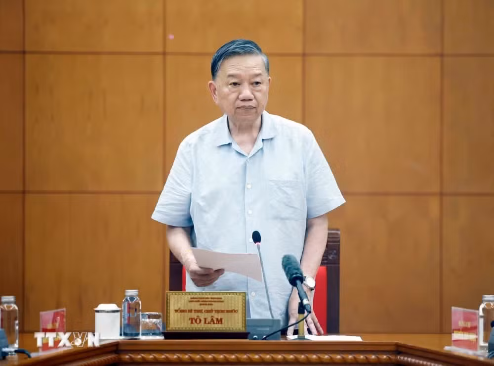 Tổng Bí thư, Chủ tịch nước Tô Lâm phát biểu.