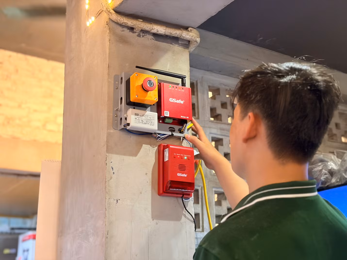 Hệ thống thiết bị truyền tin báo cháy (Ảnh: Tổng Công ty GTEL).