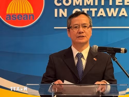 Đại sứ Việt Nam tại Canada Phạm Vinh Quang. (Ảnh: Hà Linh/TTXVN)