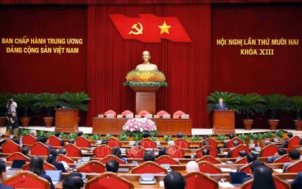 Tổng Bí thư Tô Lâm phát biểu bế mạc Hội nghị lần thứ 12 Ban Chấp hành Trung ương Đảng khóa XIII.