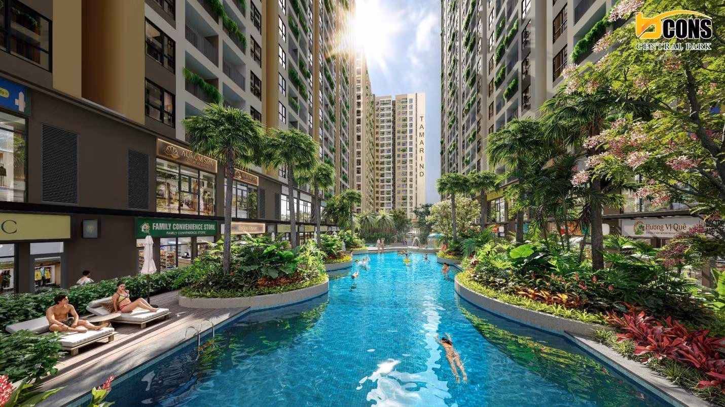 Tiện ích tại Bcons Central Park.