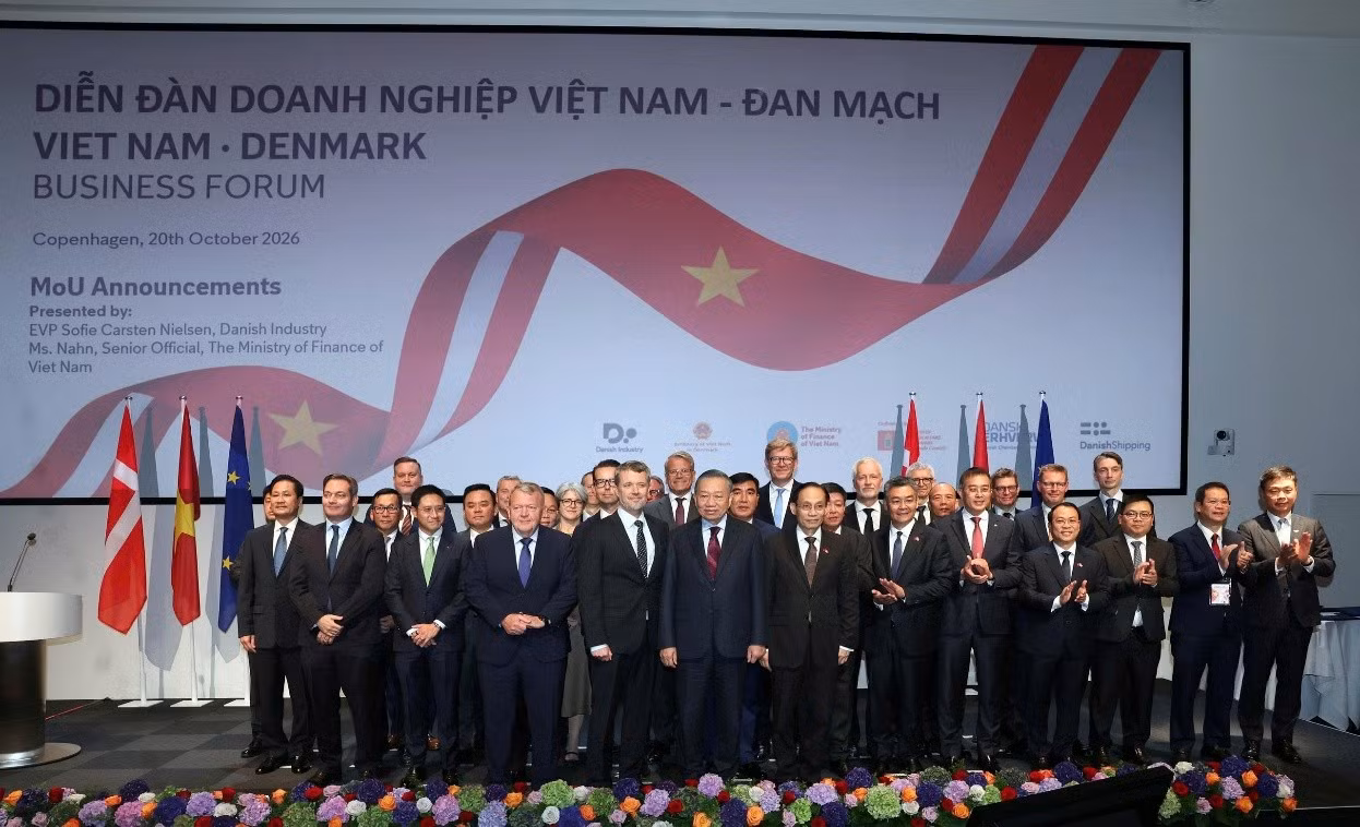 Tổng Bí thư, Chủ tịch nước Tô Lâm, Nhà Vua Đan Mạch Frederik X cùng các doanh nghiệp tiêu biểu Việt Nam – Đan Mạch.