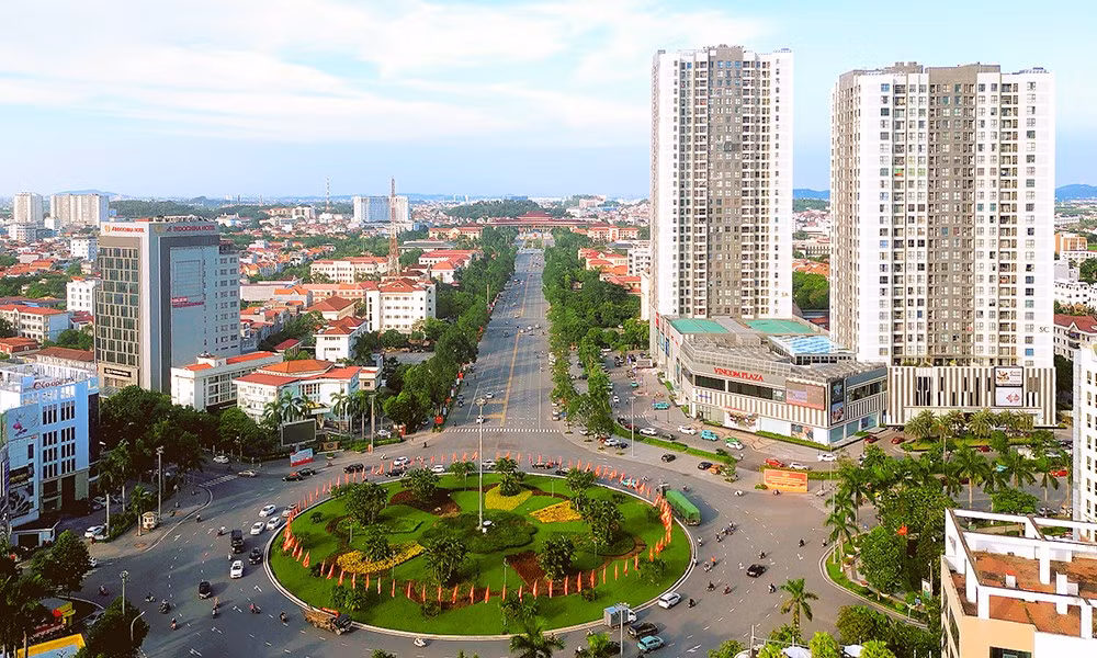 Một góc đô thị của tỉnh Bắc Ninh.