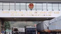 Thí điểm vận chuyển hàng hóa hai chiều qua cửa khẩu Kim Thành