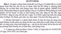 Phạt 130 triệu đồng doanh nghiệp xây khách sạn, căn hộ du lịch không phép