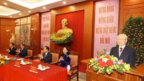 Tổng Bí thư gặp mặt, chúc Tết lãnh đạo, nguyên lãnh đạo Đảng, Nhà nước