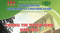 Trường Đại học Kinh doanh và Công nghệ Hà Nội thông báo tuyển sinh năm 2023