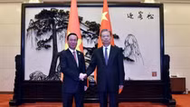 Chủ tịch nước Võ Văn Thưởng hội kiến Ủy viên trưởng Nhân đại toàn quốc Trung Quốc Triệu Lạc Tế