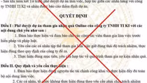 Bộ Công Thương bị giả mạo quyết định phê duyệt dự án nhận quà online