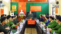 Thứ trưởng Trần Quốc Tỏ kiểm tra công tác tại Công an tỉnh Nam Định