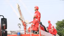 Hơn 500 người tham gia diễn tập phương án chữa cháy tại Khu công nghiệp VSIP Nghệ An
