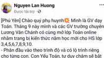 Mạo danh giáo viên dạy toán trường chuyên đăng tải thông tin mời học online