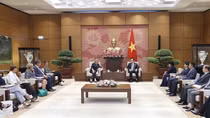 Chủ tịch Quốc hội Vương Đình Huệ tiếp Nhóm Nghị sĩ hữu nghị Pháp-Việt