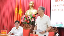 Đại tướng Tô Lâm làm việc với Ban thường vụ Tỉnh uỷ Đắk Lắk