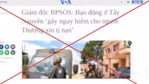 Tổ chức BPSOS lại trắng trợn vu cáo, xuyên tạc sau vụ khủng bố ở Đắk Lắk