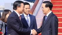Lễ đón Chủ tịch nước Võ Văn Thưởng tại Sân bay Bắc Kinh