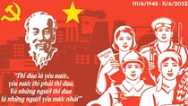 Giới thiệu bộ tranh cổ động nhân 75 năm Bác Hồ ra Lời kêu gọi "Thi đua ái quốc”