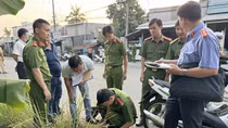 Ghen tuông, chồng sát hại vợ giữa đường