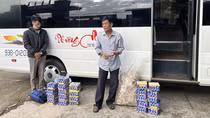 Ém pháo hoa trong ba lô, thùng nhựa rồi tống lên xe khách