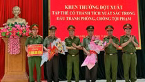 Khen thưởng tập thể có thành tích bắt giữ 18.000 viên ma túy tổng hợp