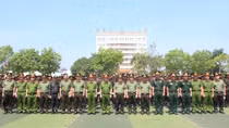Hơn 1300 tân binh luyện công, diễn võ trong ngày kết thúc khoá huấn luyện