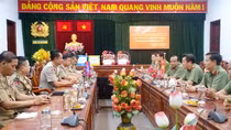 Công an tỉnh Kandal – Vương quốc Campuchia chúc Tết Công an tỉnh An Giang