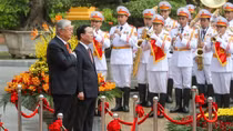 Chủ tịch nước chủ trì Lễ đón chính thức Tổng thống Cộng hòa Kazakhstan