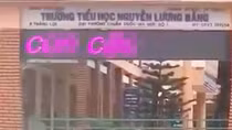 Điều tra vụ bảng điện tử trường học có nội dung phản cảm