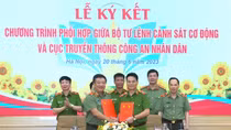 Tăng cường phối hợp, phản ánh sinh động thực tiễn công tác, chiến đấu của Cảnh sát cơ động