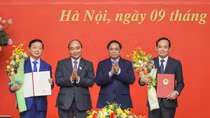 Trao Quyết định bổ nhiệm hai tân Phó Thủ tướng Chính phủ Trần Hồng Hà và Trần Lưu Quang