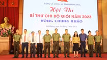Chung khảo hội thi bí thư chi bộ giỏi Công an tỉnh Hải Dương