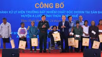 Hoàn thành xử lý đất nhiễm chất độc dioxin tại sân bay A So