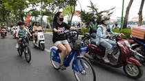 Dịch vụ xe đạp công cộng tại Hà Nội đi vào hoạt động
