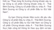 Khởi tố vụ án "Thao túng thị trường chứng khoán" xảy ra tại API, IDJ, APS