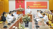 Bí thư Tỉnh ủy Lào Cai chủ trì buổi làm việc giữa Thường trực Tỉnh ủy với Ban Cán sự Đảng Tòa án nhân dân tỉnh