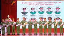 Gần 200 Cảnh sát khu vực quận Đống Đa so tài tại hội thi nghiệp vụ