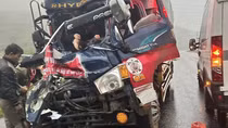 Tai nạn trên cao tốc Cam Lộ - La Sơn đoạn qua sương mù dày đặc