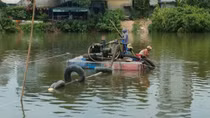 Phát hiện doanh nghiệp bơm hút cát trái phép trên sông Như Ý