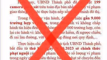 Cảnh giác trước “thông báo giả mạo” về việc phạt nguội qua camera