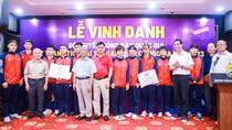Trao hơn 600 triệu đồng tiền thưởng cho đội tuyển bóng bàn quốc gia đạt thành tích tại SEA Games 32