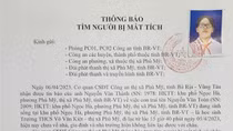 Đã tìm được học sinh lớp 8 bỏ nhà đi lạc