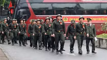 Tân binh Công an Hà Nội lên đường nhập ngũ